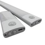 NEW 2 Pack Under Cabinet Lights, Magnetic, PIR Motion Sensor 8 Inch Wirelss LED