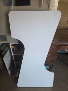 lot 6542 image: White Wooden Desk
