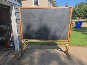 lot 6547 image: Wooden Framed Chalkboard