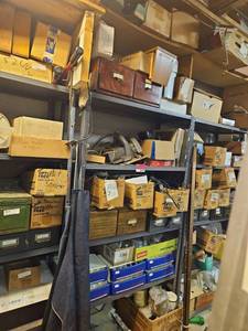 lot 6575 image: Assorted Lot of Hand Tools and Accessories - Shelving Included