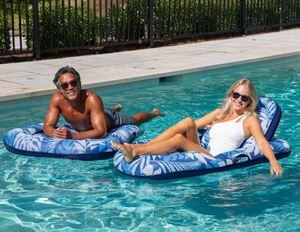 lot 1069 image: Aqua Luxury Pool Lounger, 2-pack - Retail $0