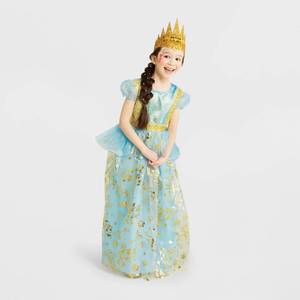 lot 1044 image: Halloween Kids Elegant Princess Halloween Costume Dress with Crown M - Hyde & EEK Boutique - Retail $25