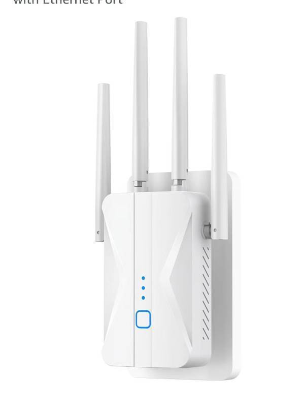 lot 7202 image: 2026 WiFi Extender AC1200 Dual Band 5GHz2.4GHz Signal Booster Up to 15,999 Sq.ft, 3-in-1 Wireless Repeater Router Amplifier for Home with Ethernet Port