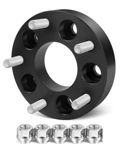 lot 3125 image: dynofit 5x114.3mm to 5x127mm 1.25in Forged Wheel Spacers 12in Adapters