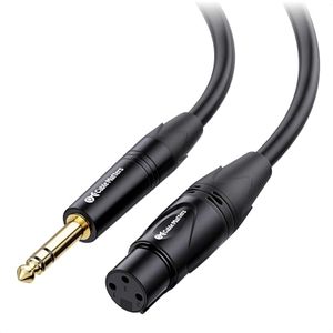 lot 3144 image: Cable Matters 6.35mm 14 Inch TRS to XLR Cable, Male to Female, 50ft