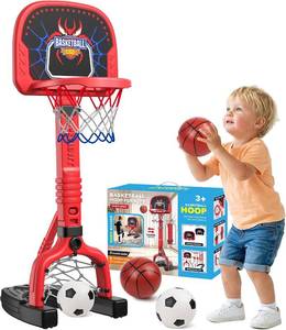 lot 3151 image: Spiderman Toddler Basketball Hoop, Adjustable 2 4.4 ft, IndoorOutdoor Play