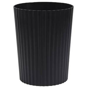lot 3194 image: JiatuA Small Plastic Trash Can Wastebin, Round for Bathroom, Dorm, Black