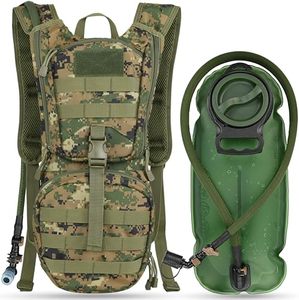 lot 3235 image: MARCHWAY Tactical Molle Hydration Pack Backpack with 3L TPU Bladder