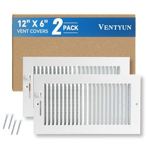 lot 3247 image: 2Pack 12 6 Air Vent Cover for Wall Ceiling, Steel Return Air Grille