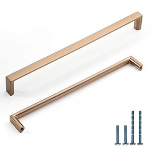 lot 3254 image: 10 Pack 8-1316 in (224mm) Kitchen Cabinet Handles Champagne Bronze Pulls