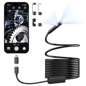 lot 3272 image: Dual-Lens Endoscope Camera, 1920P HD, 81 LEDs, IP67, 16.5ft Semi-Rigid