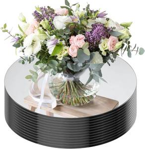 lot 3291 image: Seelenruhe 10 Round Mirrors for Centerpieces, 2mm, 12 PCS