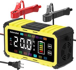 lot 3297 image: 20A 12V24V Battery Charger LiFePO4Lead-Acid Maintainer, Desulfator