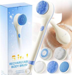 lot 3301 image: POPCHOSE Electric Body Brush for Shower with Long Handle, Waterproof