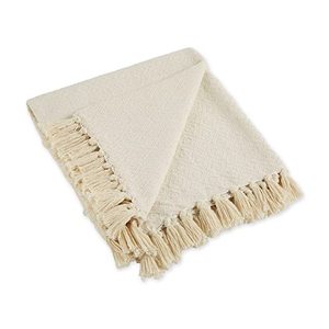 lot 3326 image: DII Global, Fields of Diamond Woven Throw, 50x60, Natural