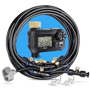 lot 3347 image: homenote Automatic Misting Cooling System with Timer, 46FT Misting Line