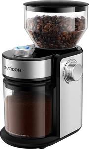 lot 3385 image: SHARDOR Electric Burr Grinder 2.0 Automatic Bean Grinder 16 Settings Silver