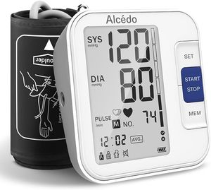 lot 3400 image: Alcedo Blood Pressure Monitor for Home Use, Upper Arm Cuff BP Machine
