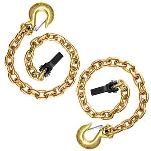lot 3416 image: 38 Trailer Safety Chains 2-Pack (38 in x 35Inch)