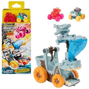 lot 3430 image: Monster Jam Mini Jams Megalodon Barnacle Blaster Monster Truck Playset