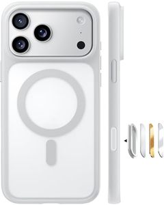 lot 3433 image: TORRAS Magnetic Shockproof for iPhone 17 Pro Case, Camera Control Silver