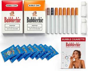 lot 3446 image: Bubble Cigarette 2 Pack   Realistic Fake Bubble Blower with Solution, Maker