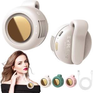 lot 3451 image: Portable Silent Mini Bladeless Clip-On Fan, Adjustable 3-Speed for Outdoor