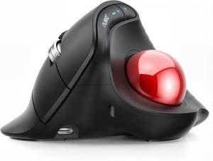 lot 3461 image: Nulea Wireless Trackball Mouse Ergonomic Vertical Design Thumb Control