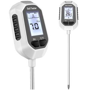 lot 3467 image: YAMRON 4-in-1 Digital Plant Meter Temp, Soil Moisture, pH, Sunlight