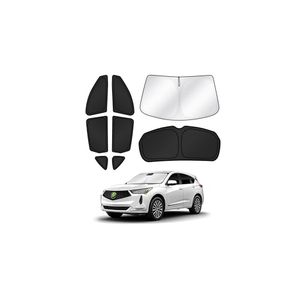 lot 3486 image: Canvcle Sunshades for Acura RDX 2019-2025 Windshield Sun Shade 8pcs Black