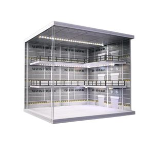 lot 3522 image: 164 Diorama 3 Tier Garage Showroom Display Case for Hot Wheels Cars