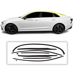 lot 3523 image: BOGAR TECH DESIGNS Kia K5 2021-2026 Window Chrome Delete   Precut Overlay