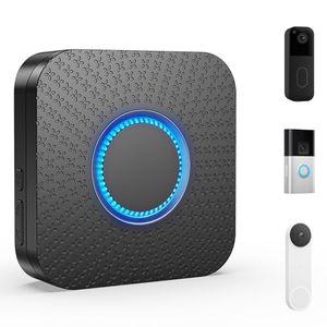 lot 3531 image: 3-in-1 Wireless Doorbell Chime for RingBlinkNest, 2.4G WiFi, 32 Chimes