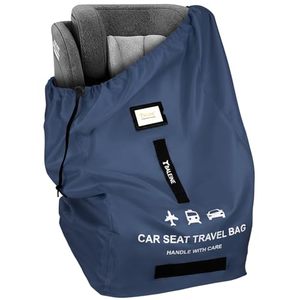 lot 3544 image: BALEINE Car Seat Travel Bag, Foldable with 3 Handles, Fits Toddler, Blue