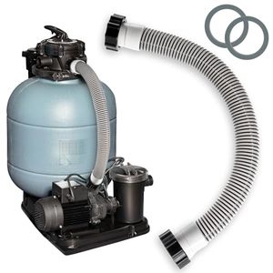 lot 3550 image: 24in Pool Sand Filter Pump Hose for Above-Ground Pool EVA 2ft Replacement