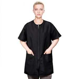 lot 3554 image: Pumtus Waterproof Pet Grooming Workwear, Short Sleeves Dog Groomer Smock XL