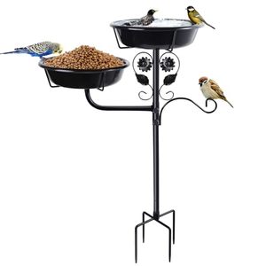 lot 3560 image: 32.7 Inch Metal Bird Bath for Outside, Bird Baths for Outdoors, Bird Feeder