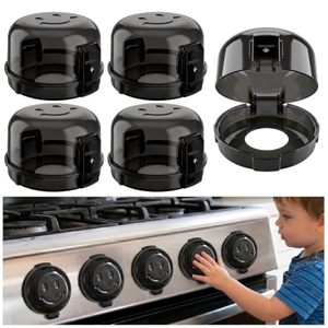 lot 3564 image: Gas Stove Knob Safety Covers  Oven Lock Baby Proofing - Heat Resistant