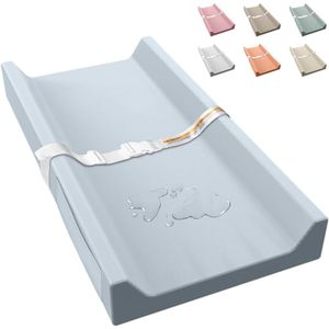 lot 3569 image: Vegan Leather Baby Changing Pad Waterproof & Wipeable with Pockets