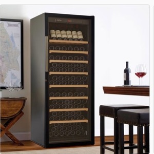 lot 100 image: $3699 Artevino III by EuroCave 200 Bottle Free Standing Wine Cellar with Display Shelf Brand New  Unboxed At Warehouse To Inspect and Verify