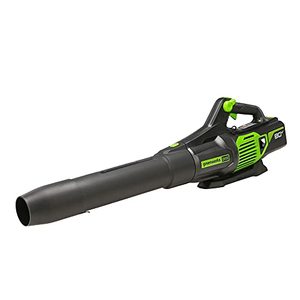 lot 103 image: $200 Greenworks 80V Electric Leaf Blower, 730 CFM With Battery TESTED