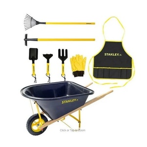 lot 500 image: Stanley Jr Wheelbarrow & 7 Piece Garden Set