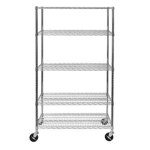 lot 536 image: $230 Trinity 6-Tier NSF Steel Wire Shelving, 48W x 24D x 76H Metro Rack