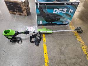 lot 586 image: Greenworks 80V 17 Brushless String Trimmer Bare Tool Tested Working