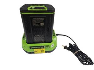lot 591 image: Greenworks 80V Lithium Ion Battery and Charger