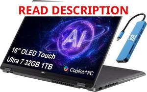 lot 1032 image: $1500 ASUS Vivobook 16 Flip, 16 2-in-1 Laptop, Ultra 7 258V, 32GB DDR5, 1TB SSD