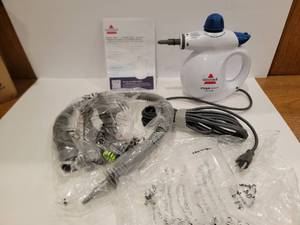 lot 1047 image: Bissell Steam Shot Deluxe Handheld Steam Cleaner & Sanitizer Model 4155Y