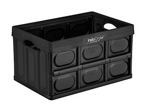 lot 1053 image: GreenMade InstaCrate Collapsible Storage Container, 12 gal, Black
