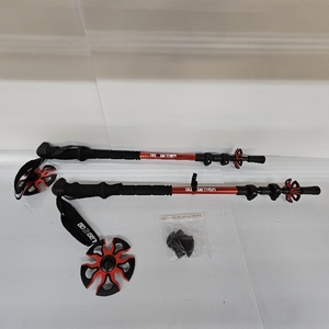 lot 3023 image: G2 Telescopic Trekking PolesAluminum AlloyComfort BMM HandleFoam Padded Wrist StrapAuto-Adjustable Strap