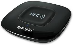 lot 3039 image: Esinkin Bluetooth Receiver Wireless Audio Adapter 4.0 NFC-Enabled for HD Music Stereo Sound System
